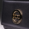 La Belle Metal Plaque Belt Bag - Black
